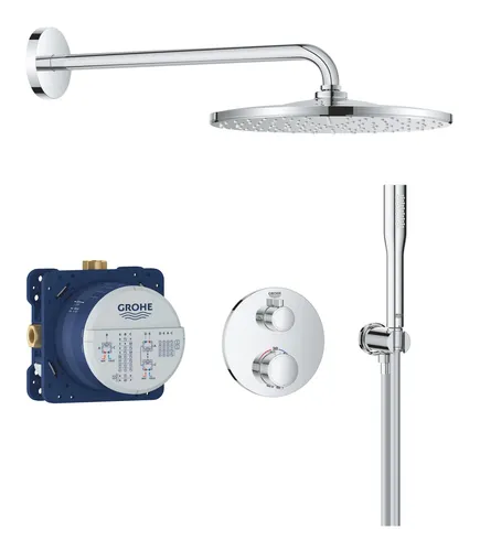 GROHE Precision Thermostat Duschsystem mit Vitalio Rain Mono 310 - Duschsysteme mit Quickfix-Unterputzinstallation, vereint Komfort und Luxus für ein einzigartiges Duscherlebnis in stilvollem Design.