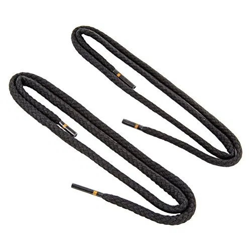 REMA 1 Paar Schnürsenkel - rund - Kordel - Ø 3,0 mm Längen (120 cm, Schwarz)