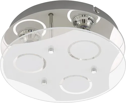 Prisma Deckenleuchte, Wohnraumleuchte 3-flg. 9W, 750lm 3000K GU10 LED tauschbar