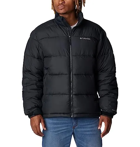 Columbia Winterjacke Pike Lake II - Schwarz XXL Herren - Funktionsjacke mit thermoreflektierender Omni-Heat-Wattierung für optimale Wärmeisolierung, wasserabweisend und umweltfreundlich dank recyceltem Polyester.