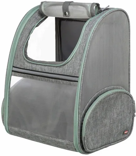TRIXIE Hunde-Rucksack Chloe hellgrau - Tier-Transporttasche mit optimaler Gewichtsverteilung, hoher Tragekomfort und Belüftung. Ideal für den sicheren Transport Ihres Hundes bis 8 kg.