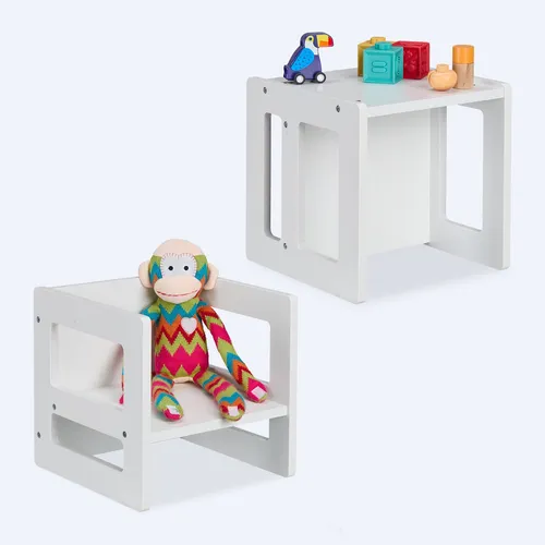 Sitzhocker Kinder Wendehocker 2er Set von Relaxdays
