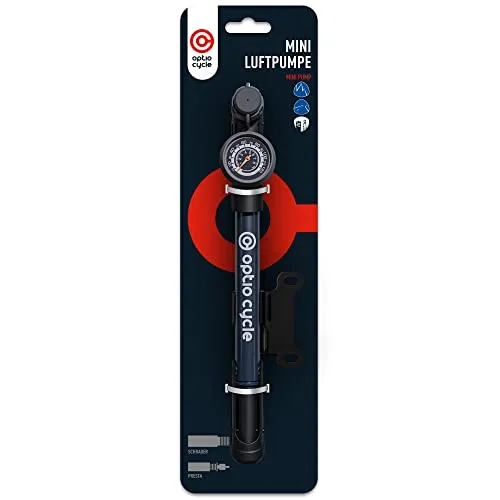 Mini Fahrradpumpe mit Manometer 120 PSI – Kompakte Rahmenpumpe für alle Ventile