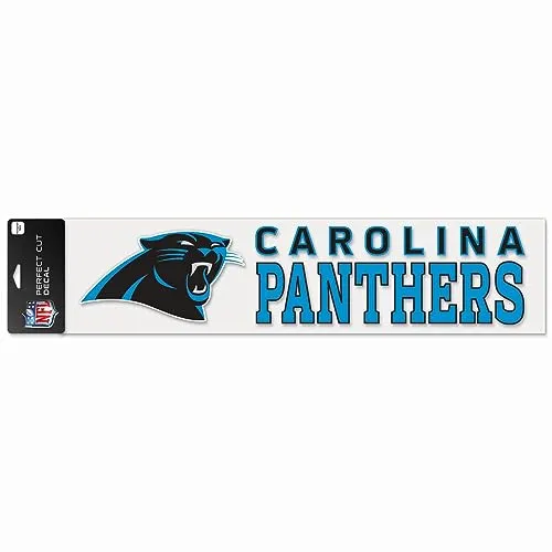 WinCraft NFL Carolina Panthers Perfect Cut Aufkleber, 10,2 x 43,2 cm