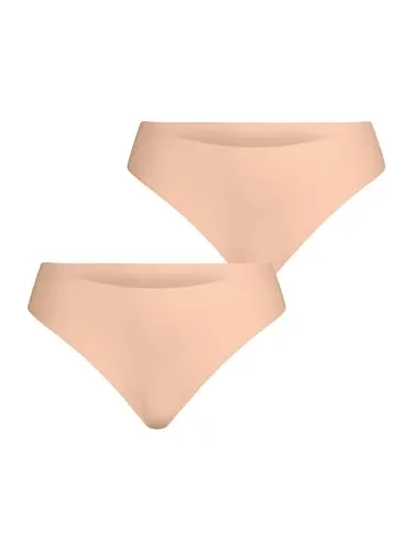 Nur Die Invisible Slip 2er-Pack – Nahtlose Unterwäsche aus ultraleichter Mikrofaser Unsichtbar & Seamless Unterhosen Damen