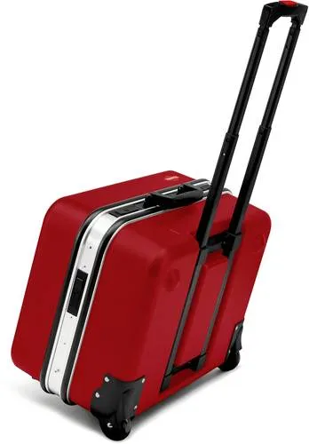 Knipex Werkzeugkoffer BIG Twin Move RED - 46-teilig VDE isoliert - Werkzeugkoffer für Elektroarbeiten mit 46 VDE-zertifizierten Markenwerkzeugen. Robuste ABS-Ausführung, Trolley-Design mit Teleskopgriff und 38 Liter Fassungsvermögen - ideal für Profis und Heimwerker.