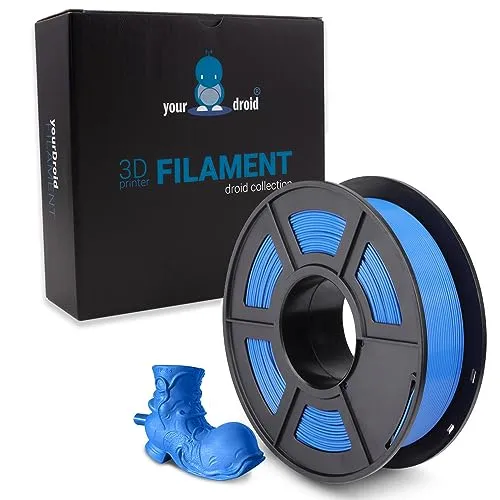 yourDroid PLA PLUS Filament Blau-Grau1.75mm 1kg 3D-Drucker Alternative zu ABS