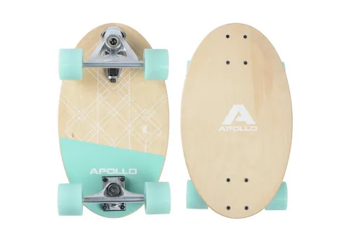Apollo Barrel Board | Praktischer Mini Longboard Cruiser für Pendler - Cruiserboards: Handliches Mini Longboard, ideal für kurze Strecken und Pendler. Hochwertige Verarbeitung mit breiten Rollen für geschmeidiges Gleiten. Perfekt für Anfänger und transportabel!
