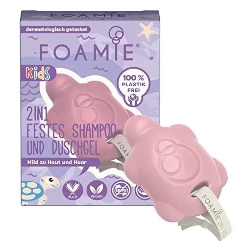 Foamie 2in1 Festes Shampoo & Duschgel für Kinder in pink von Foamie