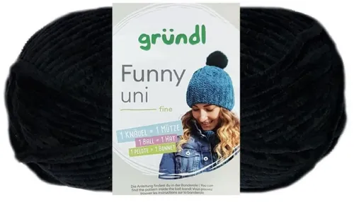 Gründl 100 Gramm Gründl Funny Uni Mikrofasergarn Farbauswahl Bastelgarn