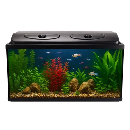 Aquarium rechteckig 80x35x40 + Abdeckung LED