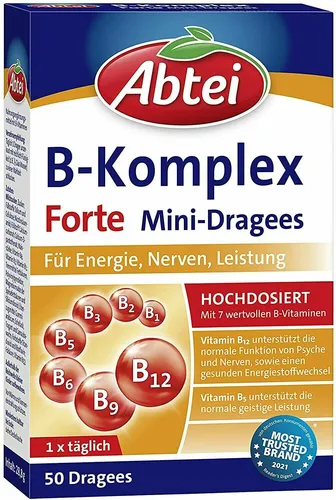 Abtei B-Komplex Forte, 50 Mini-Dragees