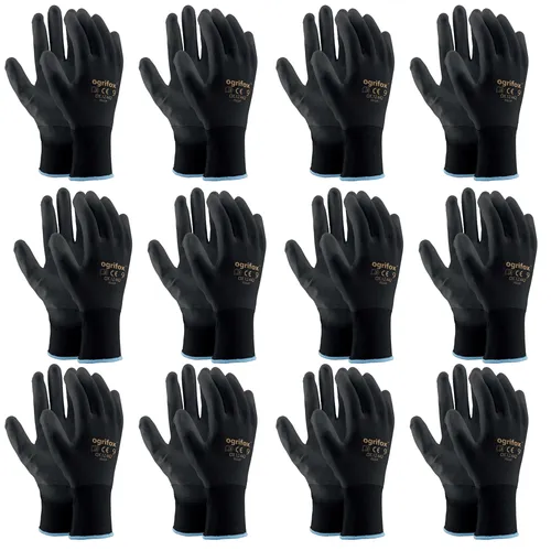12x Arbeitshandschuhe Mechanikerhandschuhe Gartenhandschuhe Schutzhandschuhe