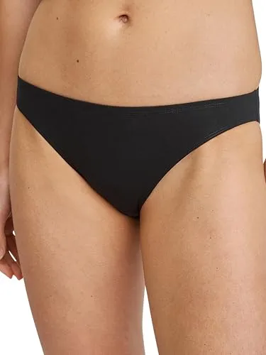 CALIDA Essential Cotton Slip, Unterhose Damen, Low Cut, pflegeleicht und langlebig schwarz 36-38