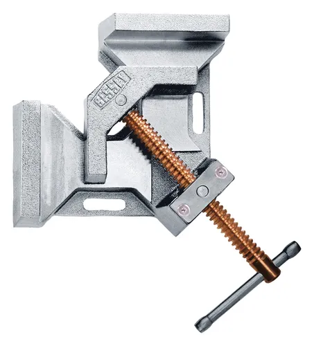 Bessey Winkelspanner WSM12 - Exakter 90° Winkel, für Holz und Metall mit Spannweite 2 x 120mm, verkupferte Spindel gegen Schweißspritzer
