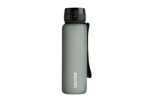 Blumtal Trinkflasche auslaufsichere Trinkflasche Sport + 1-Klick-Verschluss, BPA-freie Wasserflasche mit Sieb - spülmaschinenfest