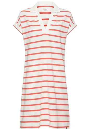 camel active Damen Piqué Polokleid aus Organic Cotton - Freizeitkleider für Damen, aus GOTS-zertifiziertem Organic Cotton für nachhaltigen Komfort, mit Polokragen und V-Ausschnitt für einen lässigen Look.