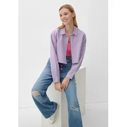 QS Langarmbluse Bluse Bluse im Boxy-Schnitt lila XXL (44)