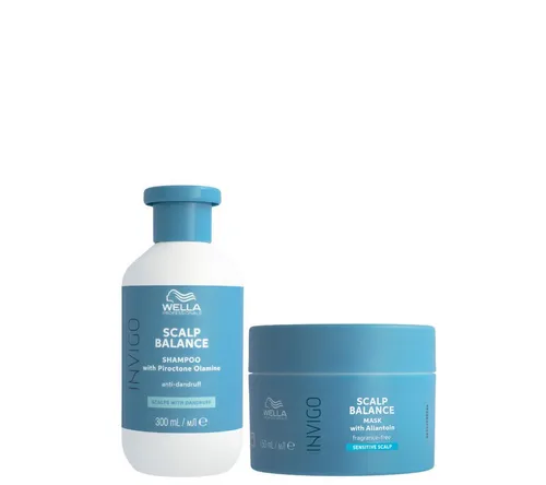 Wella Invigo Scalp Balance Anti-Dandruff Duo - Duo für die Pflege der Kopfhaut, sanft gegen Schuppen, sorgt für ein angenehmes Kopfhautgefühl und eine gesunde Haarbasis.