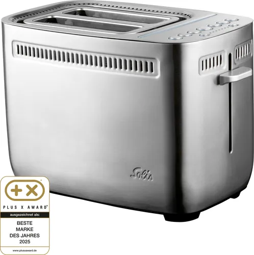 Solis Zwei-Schlitz Toaster Sandwichmaker - 1635 W, 7 Stufen Bräunungssteuerung, Turbo-Funktion für schnelles Toasten und vielseitige Zubereitung