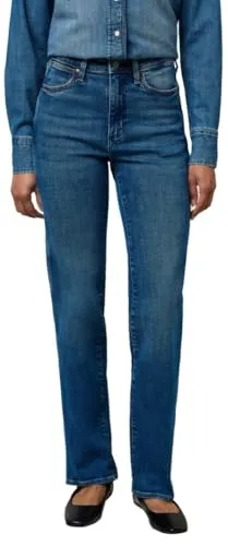 Wrangler Damen-Jeans Straight - Bequemer Straight Fit - Hochwertige Jeans mit 99% Baumwolle und 1% Elastan für optimalen Tragekomfort. Ideal für jeden Anlass und pflegeleicht, waschmaschinengeeignet.