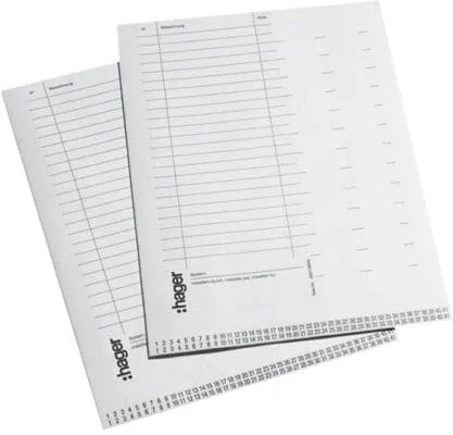 Hager VZ717 Volta Beschriftungssystem (10ST) von Hager