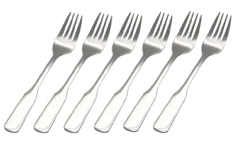 GRÄWE Vorspeise- Dessertgabel 6 STÜCK Besteckserie Spaten in silber von GRÄWE