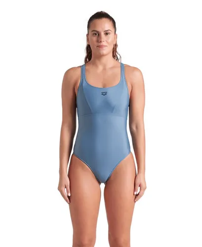 Arena Women's Solid Swimsuit Control Pro Back B - Badeanzug in Blau, Gr. 44 - Bademode für stilbewusste Schwimmerinnen; bequemer Badeanzug mit Stretch für optimale Bewegungsfreiheit und perfekten Sitz.