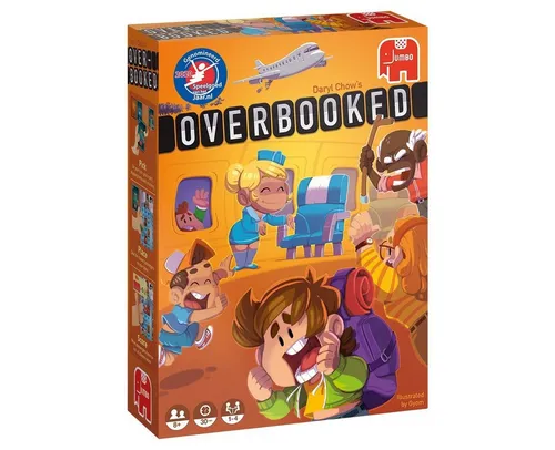 Jumbo Spiele Lernspielzeug JUMBO 19738 Overbooked, Familienspiel