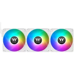 Thermaltake CT120 EX ARGB Sync White 3 Pack - Gehäuselüfter mit 9 ARGB LEDs für individuelle Beleuchtung, bis zu 2000 U/min und PWM-Steuerung für optimale Kühlung und leisen Betrieb.