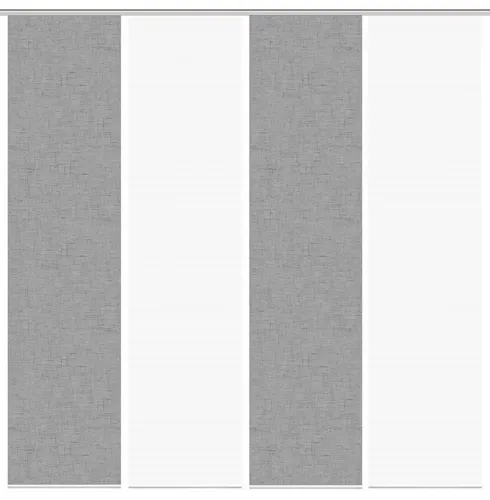 Vision S Schiebegardine 084827 PIVE Schiebegardine, halbtransparent, Bambusoptik, 260x60 cm (4 St), 100% Polyester