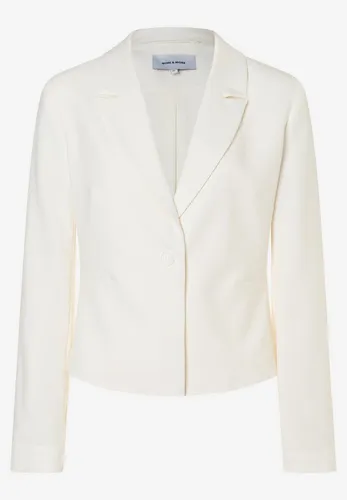 MORE&MORE Blusenblazer - Eleganter 1-Knopf-Blazer von MORE & MORE in taillierter Form. Vielseitig kombinierbar, ideal für Business-Outfits oder lässige Looks. Das feminine Faltendetail setzt modische Akzente und verleiht jedem Outfit eine besondere Note.