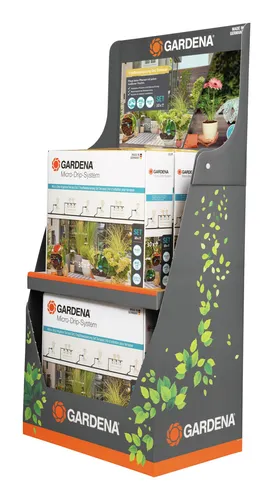 Gardena Tropfbewässerung-Set Terrasse (30 Pflanzen) Micro-Drip-System Display