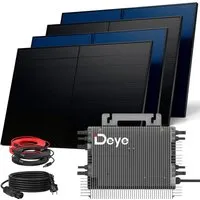 SUNNIVA® 2000W Balkonkraftwerk BIFAZIAL FULLBLACK Komplettset