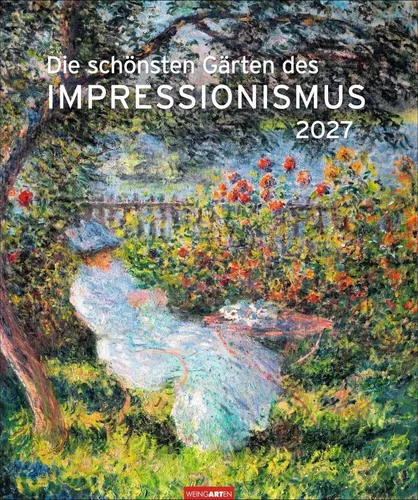 Die schönsten Gärten des Impressionismus Kalender 2027 - Entdecken Sie die Kunstwerke von Claude Monet in diesem hochwertigen Kalender. Ideal für Kunstliebhaber, bringt er die Schönheit impressionistischer Gärten in Ihr Zuhause.