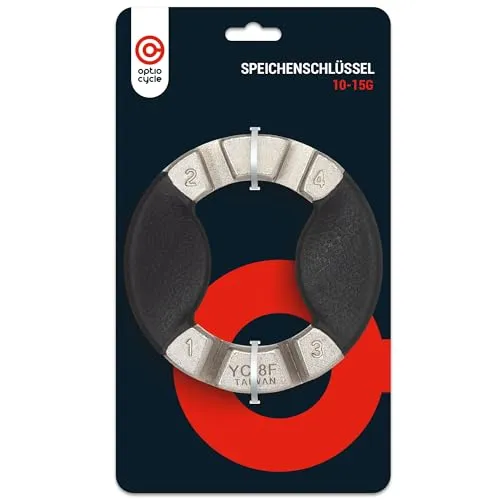 Optio Cycle Speichenschlüssel Fahrrad Speichenspanner Universal, Fahrradspeichen Spanner, Fahrradspeichen Schlüssel - Fahrrad Zubehör | Fahrradwerkzeug für Unterwegs