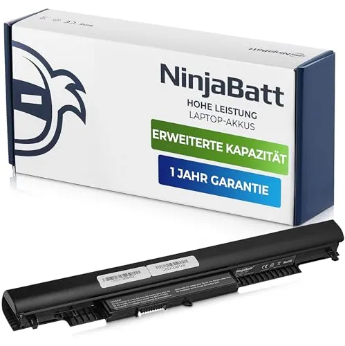 NinjaBatt Akku für HP 807957-001 807956-001 HS04 HS03 HSTNN-LB6V HSTNN-LB6U 807612-421 807611-421 250 G5 255 G5 250 G4 TPN-C125 15-AF067SA 843532-851 – Lange Dauer [4 Zellens/2200mAh/32Wh]