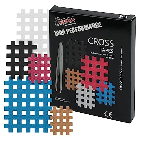 Cross-Tape Gitterpflaster in verschiedenen Größen und Mengen, Menge:170 Stück - Größe A.B und C