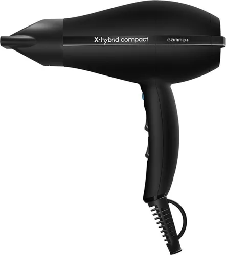 GAMMA+ X-Hybrid Compact Haartrockner - Professioneller Haartrockner mit Ionen-Technologie für frizz-freies Styling, leicht und kompakt – ideal für Reisen und jeden Haartyp.
