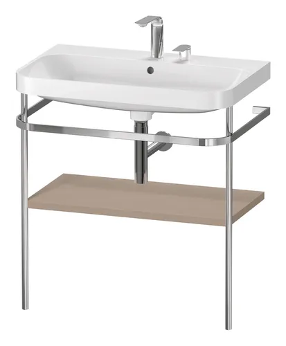 Duravit Happy D.2 Plus C-Shaped Set mit Metallkonsole von Duravit