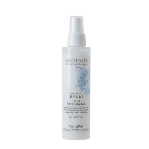 Farmavita AMETHYSTE BOTANICAL HYDRA Sprühmaske 150 ml - Feuchtigkeitsspendende Sprühmaske für geschmeidiges Haar, ideal zur Pflege und Unterstützung der Haarstruktur. Praktische Anwendung für glänzende Ergebnisse in der Haarstyling-Routine.