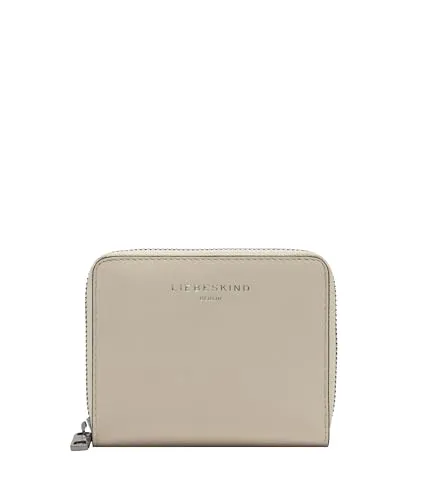 Liebeskind Berlin Geldbörse Wallet aus echtem Leder in Beige - Elegante Geldbörse im Querformat aus 100% echtem Leder. Mit 6 Kartenfächern und 7 Einsteckfächern bietet sie viel Platz für Ihre Wertsachen. Ideal für den täglichen Gebrauch.