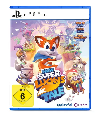 New Super Lucky's Tale für Playstation 5 - Ab 25.03.26 verfügbar - Erlebe das Abenteuer mit New Super Lucky's Tale! Für die PS5, USK ab 6 Jahren, mit spannenden Action-Elementen und fantastischer Grafik.