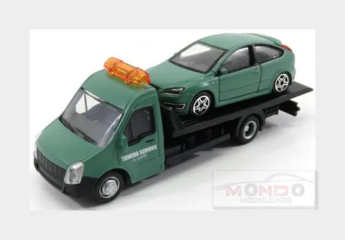 1:43 Burago Mercedes Sprinter +Ford Focus Carro Attrezzi Wrecker Road BU31404MG