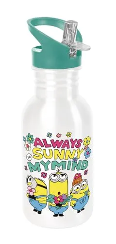 GEDALABELS Trinkflasche Minions Bellospring 500ml Edelstahl | GEDA | Sport | Sportbottle | Flasche | Kindergarten | Schule