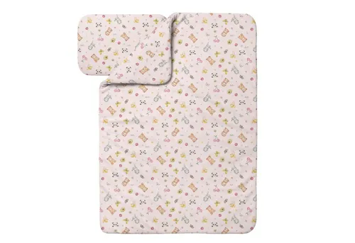 Waldin Baby Kinder Bettwäscheset 100% Bambus, Rosa, 100x135cm + 60x40cm - Hochwertiges Bettwäscheset aus 100% Bambus für eine sanfte Schlafumgebung. Atmungsaktiv und ideal für empfindliche Babyhaut. Genießen Sie Komfort und eine angenehme Nachtruhe.
