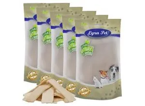 Lyra Pet® Kauchips aus Büffelhaut 5 kg - Hundefutter - Leckere Kauschips aus 100% Büffelhaut, ideal für artgerechte Fütterung und Zahnpflege, ohne chemische Zusatzstoffe, für langanhaltenden Kaugenuss!