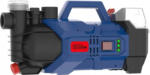 Güde Akku Gartenpumpe GP 18-0 18 V - Wasserpumpen für effiziente Bewässerung, mit integrierten Wasserfilter und max. Fördermenge von 2400 l/h – ideal für Ihren Garten.