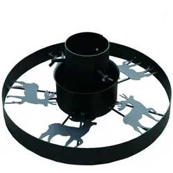 FineHome Metall Tannenbaumständer Elch Ø 40cm
