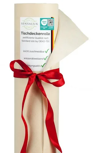 Sensalux Tischdecke Tischdeckenrolle 80g/m², bis zu 45% Recyclat, 0,99m x 10m, Creme